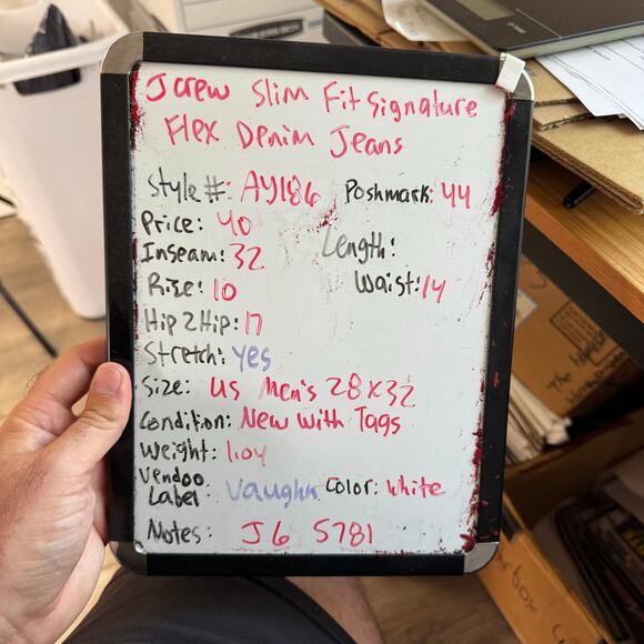 J Crew Slim Fit Signature Flex Denim Jeans US Men's 28x32 New - Picture 6 of 6